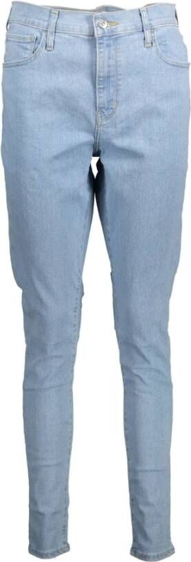 Levi's Lichtblauwe Super Skinny Katoenen Jeans Blauw Dames