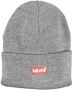 Levi's Batwing Geborduurde Beanie Wollen Muts Gray - Thumbnail 2