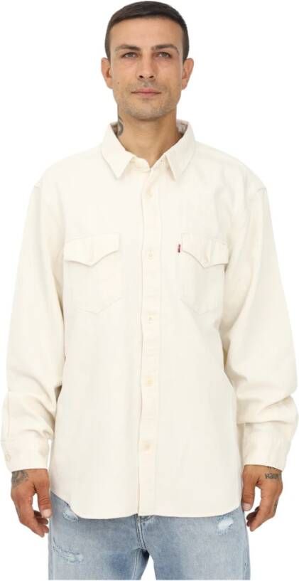 Levi's Normaal shirt Beige Heren