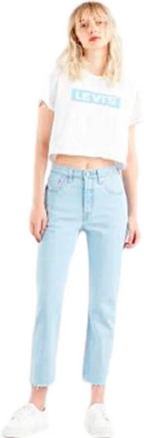 Levi's Rechte spijkerbroek Blauw Dames