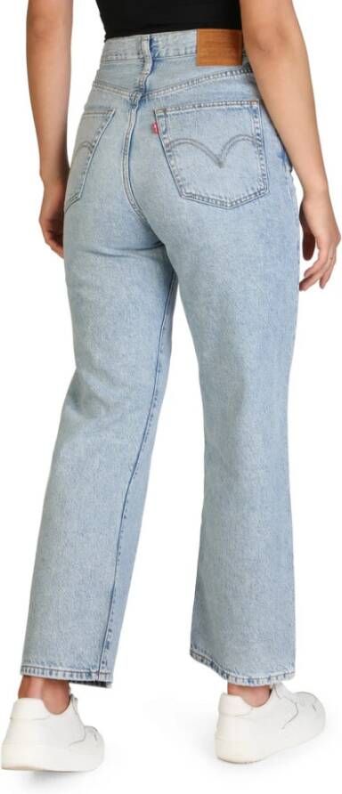 Levi's Straight fit ankle cut jeans met stretch model 'Ribcage' - Foto 6