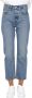 Levi's Blauwe effen dames jeans met ritssluiting en knoopsluiting Blue Dames - Thumbnail 2