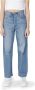 Levi's Ribcage cropped high waist straight fit jeans light indigo - Thumbnail 11