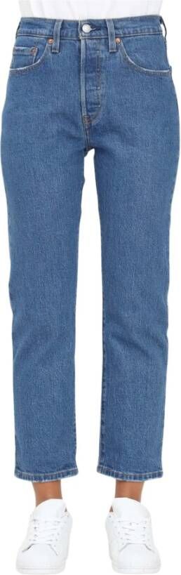 Levi's Rechte spijkerbroek Blauw Dames