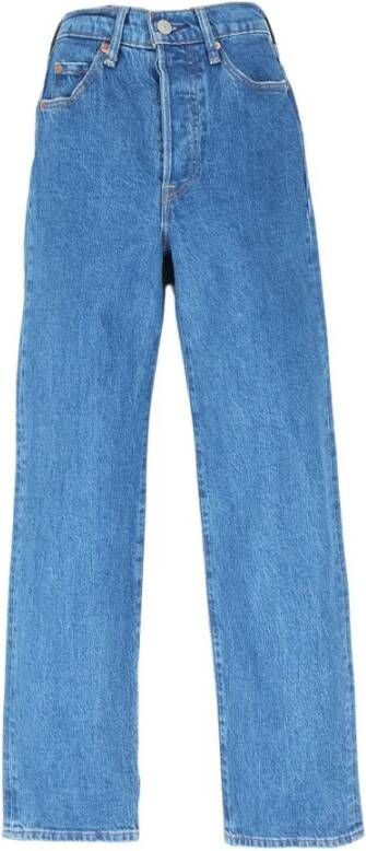 Levi's Rechte spijkerbroek Blauw Dames