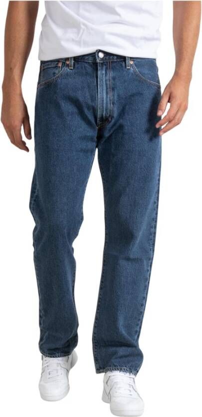 Levi's Blauwe Jeans met Rits en Knoopsluiting en Zakken Blue Heren