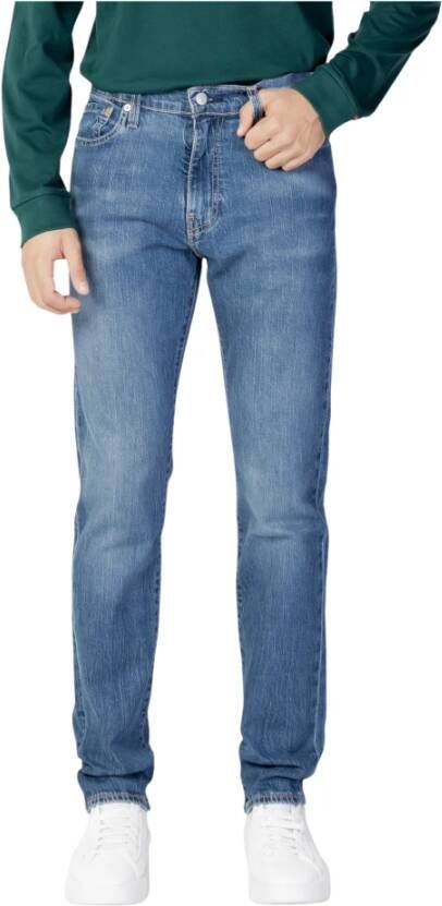 Levi's Blauwe effen jeans met ritssluiting en knoopsluiting Blue Heren - Foto 14