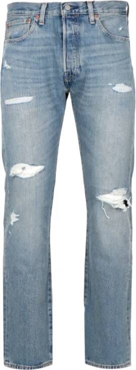 Levi's 501 Originele Z1540 Licht Indigo 00501-3340 Blauw Heren - Foto 14
