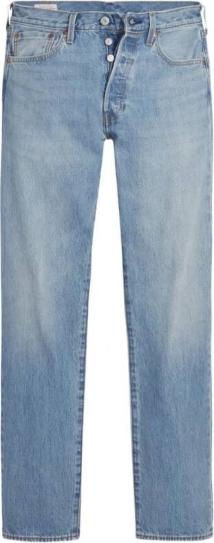 Levi's Blauwe Jeans met Versleten Effect Blue Heren