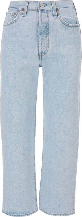 Levi's Straight fit ankle cut jeans met stretch model 'Ribcage' - Foto 7