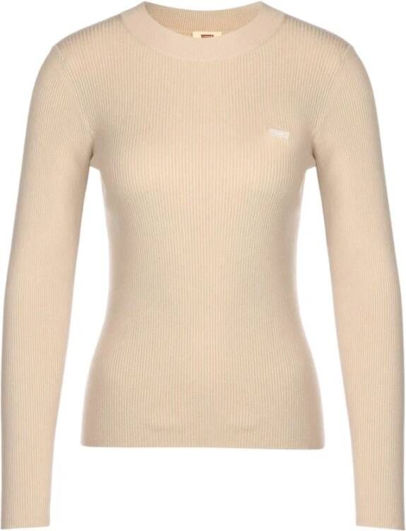 Levi's Gebreide trui Crew Rib Sweater met batwing-logo