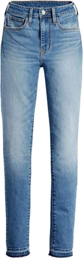 Levi's Skinny fit jeans met gerafelde boorden model '710'