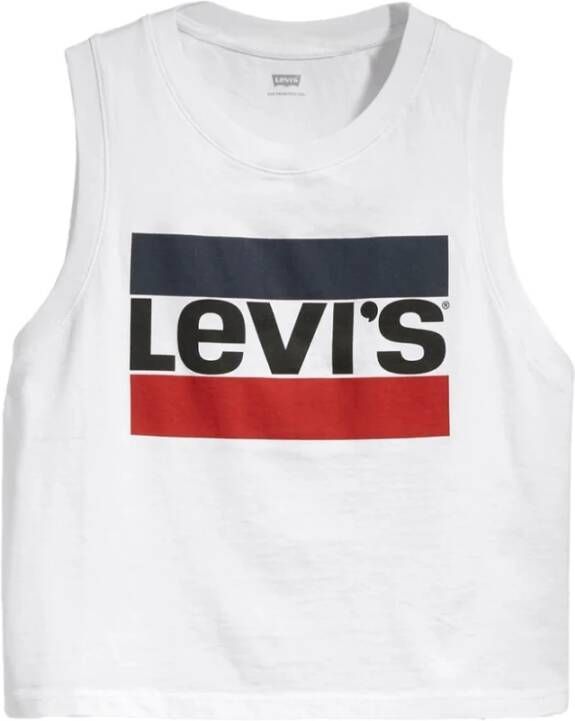 Levi's Sleeveless Tops White Dames