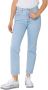 Levi's Blauwe effen dames jeans met ritssluiting en knoopsluiting Blue Dames - Thumbnail 12