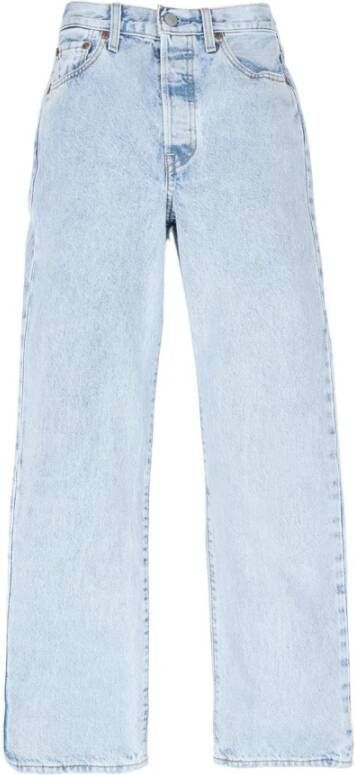 Levi's Straight fit ankle cut jeans met stretch model 'Ribcage' - Foto 9