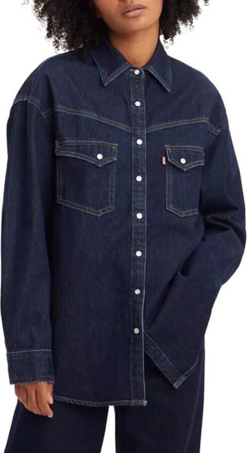 Levi's Spijkerhemd Blauw Dames