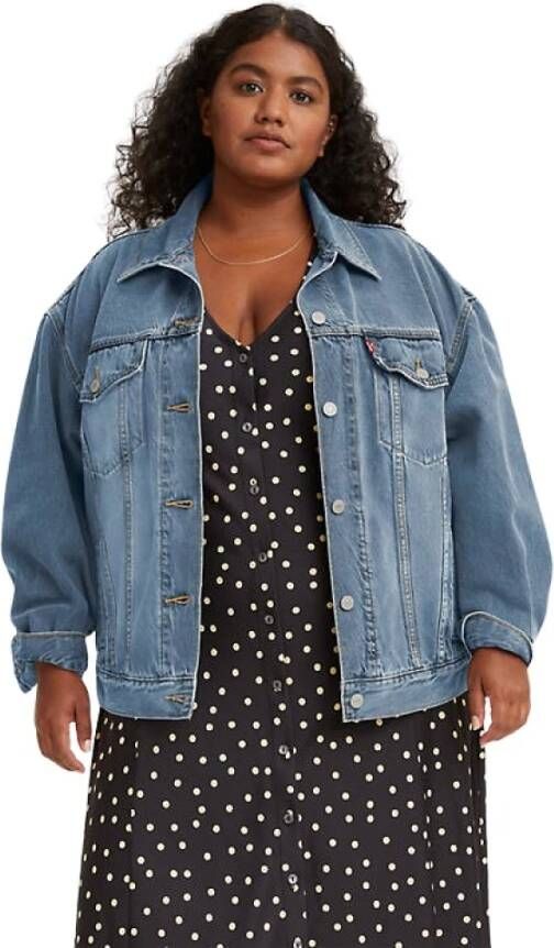 Levi's Plus Levi's Plus Jeansjack TRUCKER in lichte used-wassing - Foto 2