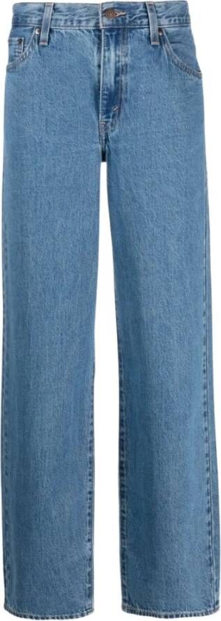 Levi's Straight Jeans Blauw Dames