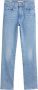 Levi's 724 high waist straight fit jeans light indigo worn in - Thumbnail 7
