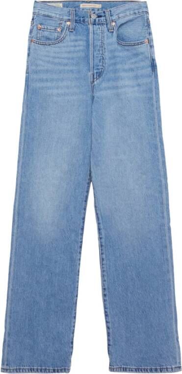 Levi's Ribcage cropped high waist straight fit jeans light indigo - Foto 8