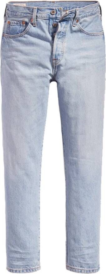 Levi's Straight Jeans Blauw Dames