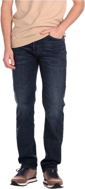 Levi's Straight Jeans Blauw Heren