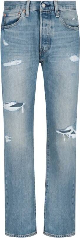 Levi's Straight Jeans Blauw Heren