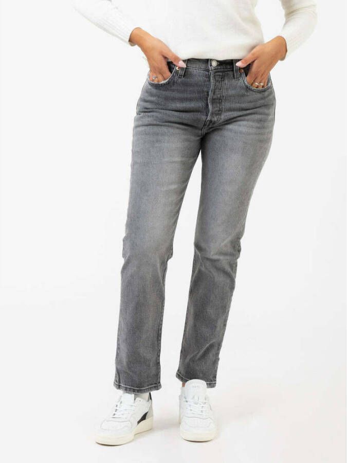Levi's Dames Regular Fit Jeans van Katoenmix Black Dames