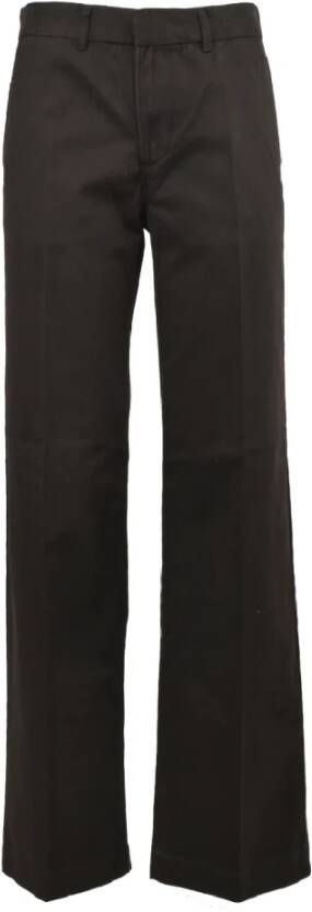 Levi's Straight Trousers Zwart Dames