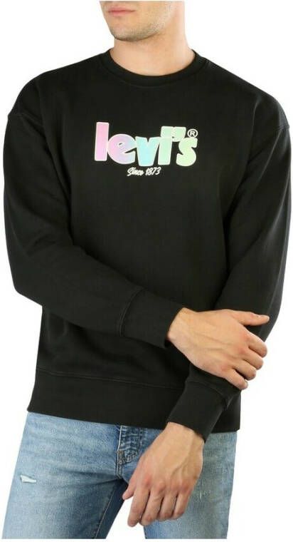 Levi's Heren Sweatshirt effen kleur lange mouwen Black Heren