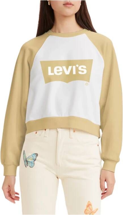 Levi's Gele Bedrukte Sweatshirt voor Vrouwen Yellow Dames