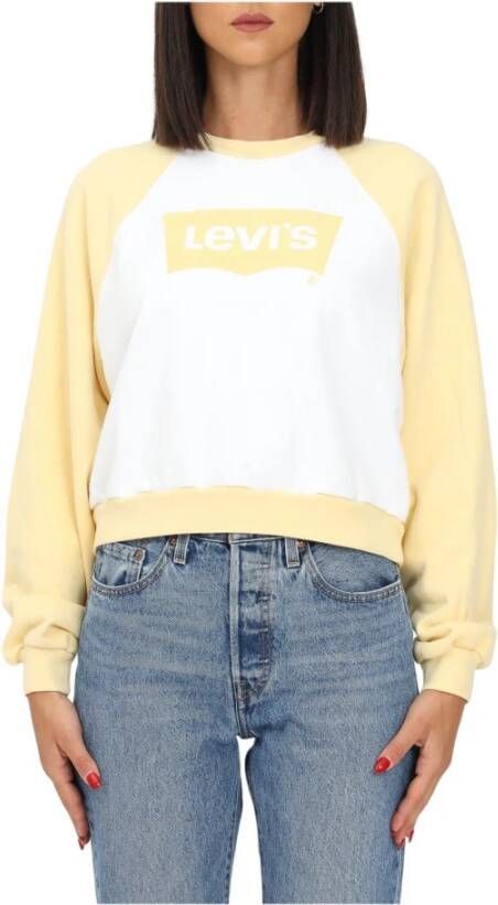 Levi's Gele Bedrukte Sweatshirt voor Vrouwen Yellow Dames