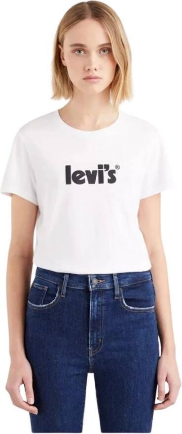 Levi's T-shirt 17369-1755 Wit Dames