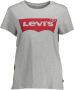 Levi's T-shirt Perfect Tee met logo lichtgrijs melée - Thumbnail 3