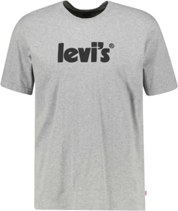 Levi's Heren T-shirt met korte mouwen en ronde hals Gray Heren