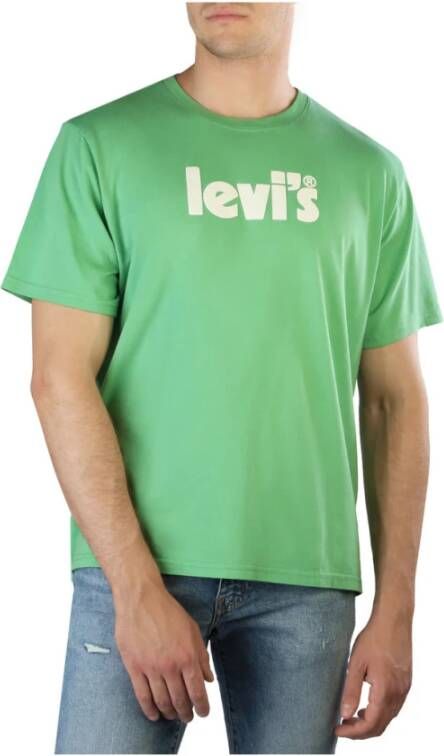 Levi's Heren T-shirt met korte mouwen en ronde hals Green Heren