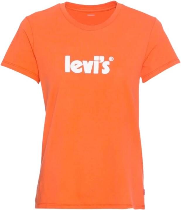 Levi's t-shirt Oranje Dames