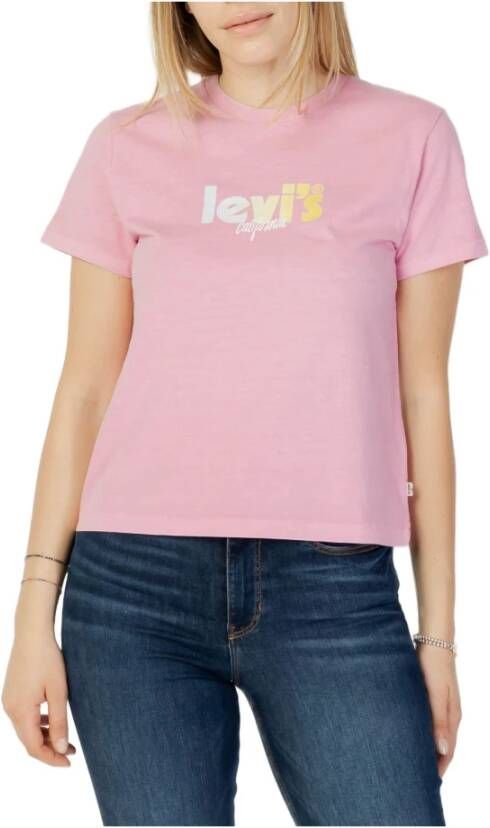 Levi's T-shirt Roze Dames