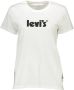 Levi's Witte Katoenen Tops T-Shirt Korte Mouw Logo Print White Dames - Thumbnail 6