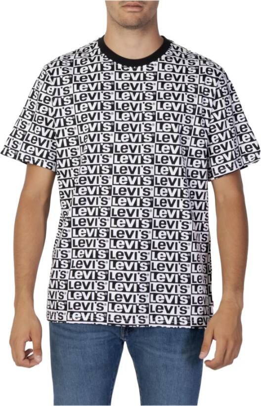 Levi's Heren Wit Print T-shirt White Heren