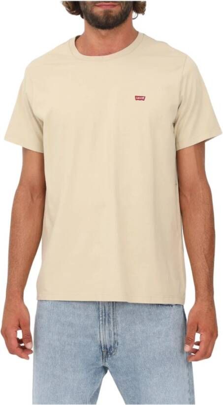 Levi's Heren Original Housemark T-shirt Beige Heren