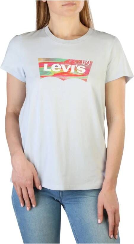 Levi's T-Shirts Blauw Dames