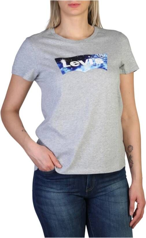 Levi's Dames T-shirt met ronde hals Gray Dames