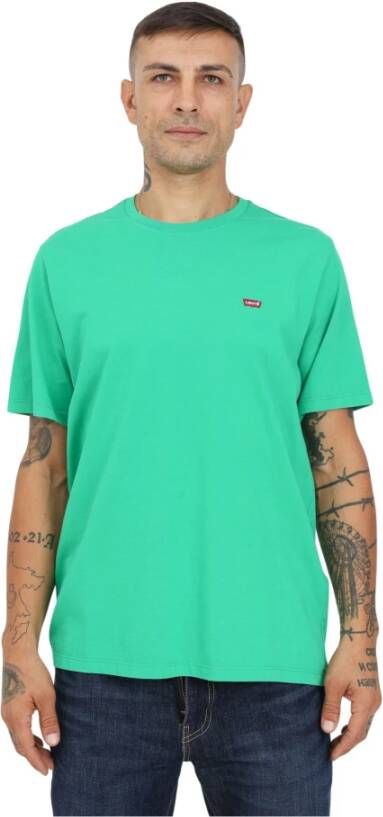 Levi's T-Shirts Groen Heren