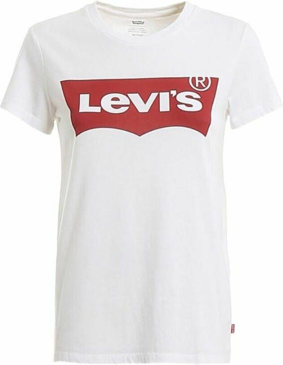 Levi's Klassieke T-shirt Korte Mouw Crew Neck White Dames - Foto 20