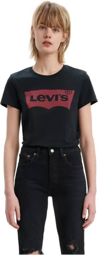 Levi's T-Shirts Zwart Dames