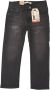 Levis Levi's Kids 512 tapered fit jeans route 66 Zwart Jongens Stretchdenim Effen 140 - Thumbnail 3