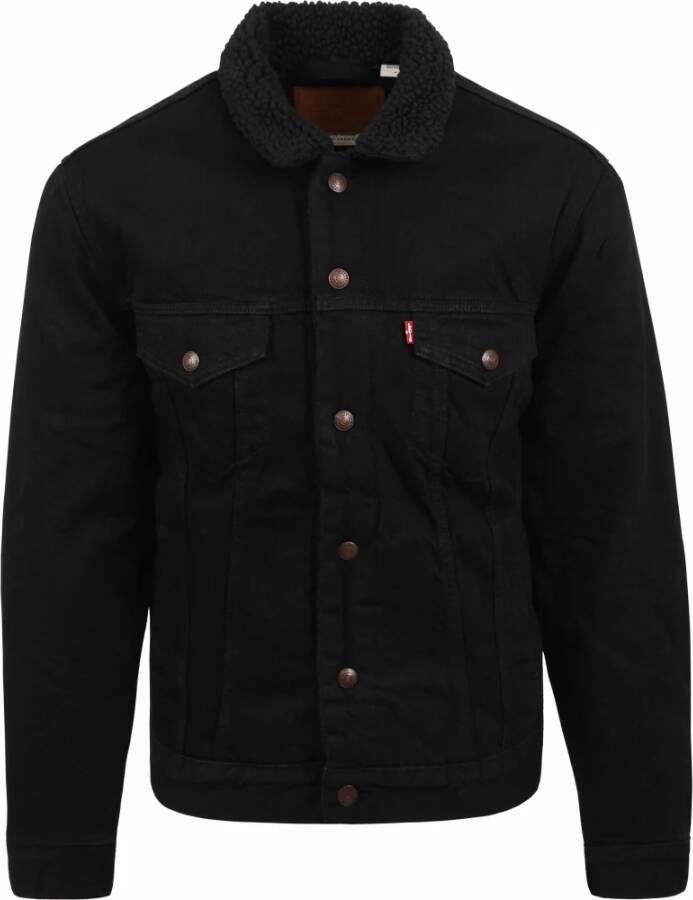 Levis Levi's Type 3 Sherpa Trucker Berk Sherpa Spijkerjassen Kleding black maat: S beschikbare maaten:S - Foto 2