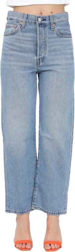 Levi's Ribcage cropped high waist straight fit jeans light indigo - Foto 11