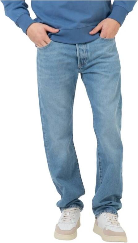 Levi's Blauwe Jeans met Versleten Effect Blue Heren